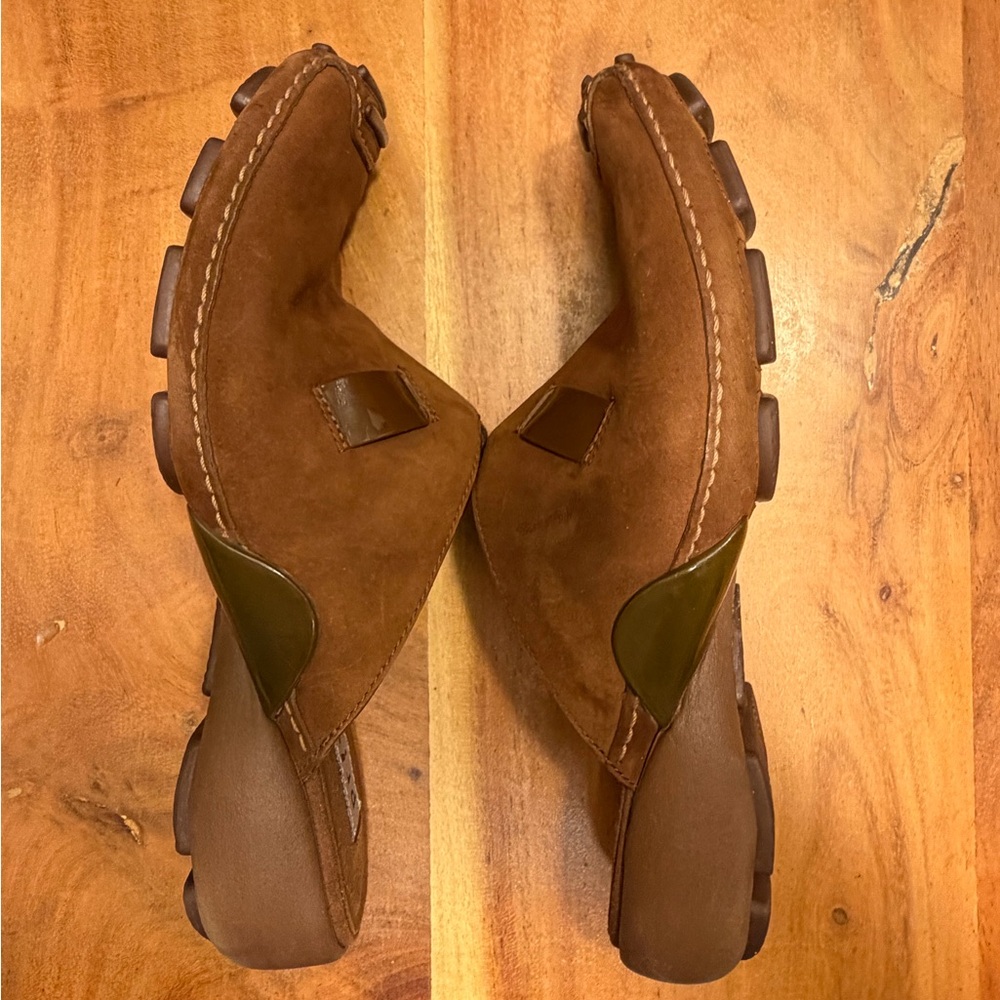 PRIVO by CLARKS Brown Leather Sport Mules - Picture 11 of 12